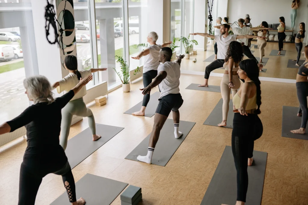 yoga studio class