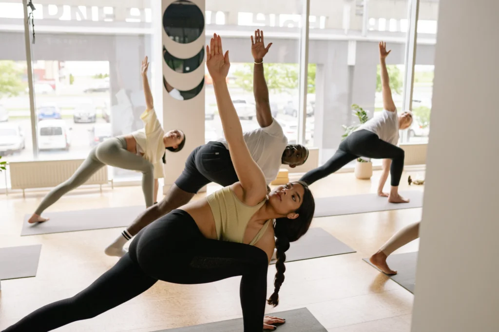 yoga studio class