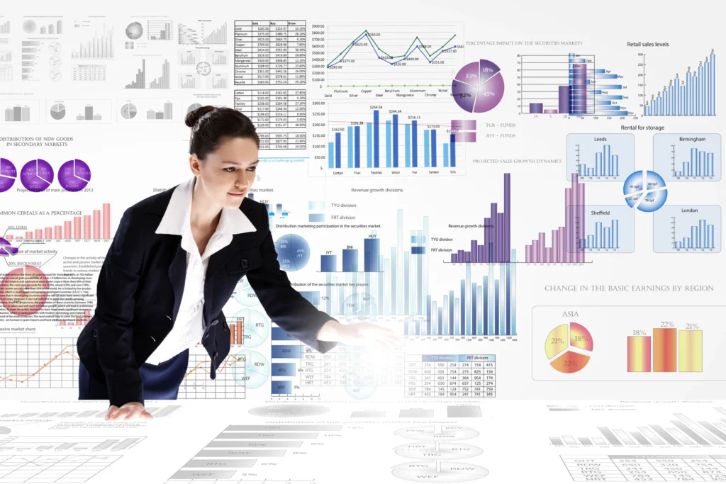 web analytics charts and data