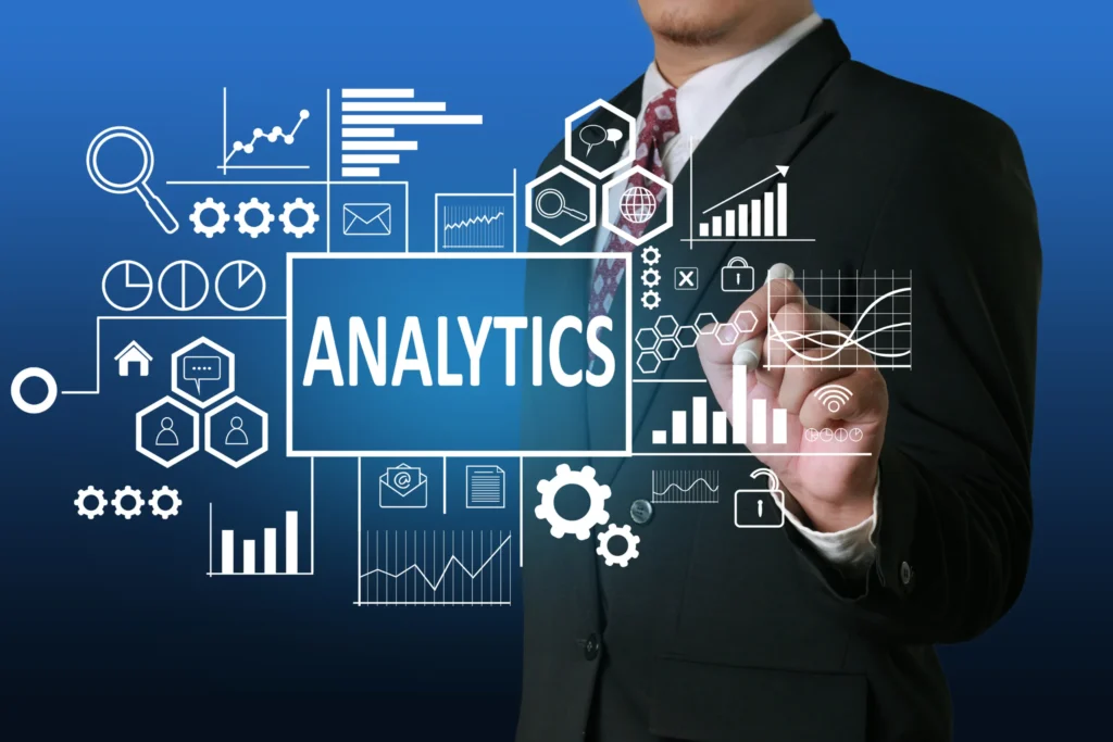 web analytics charts and data