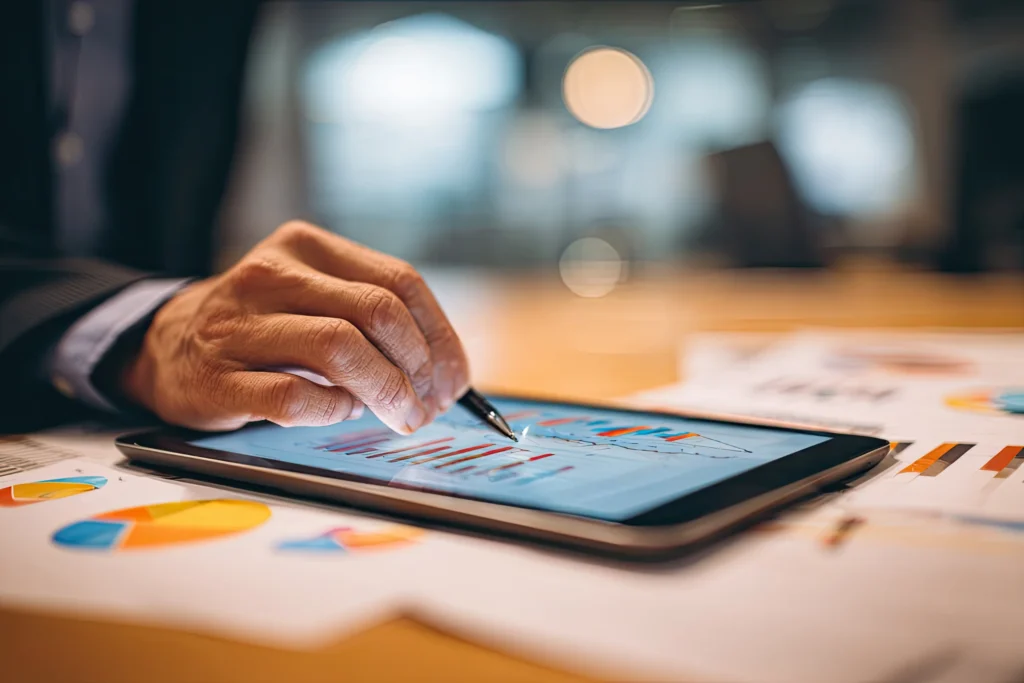 web analytics charts and data
