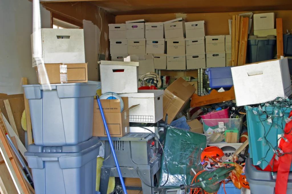 garage with office boxes