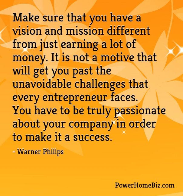 quote on motivation for starting a business