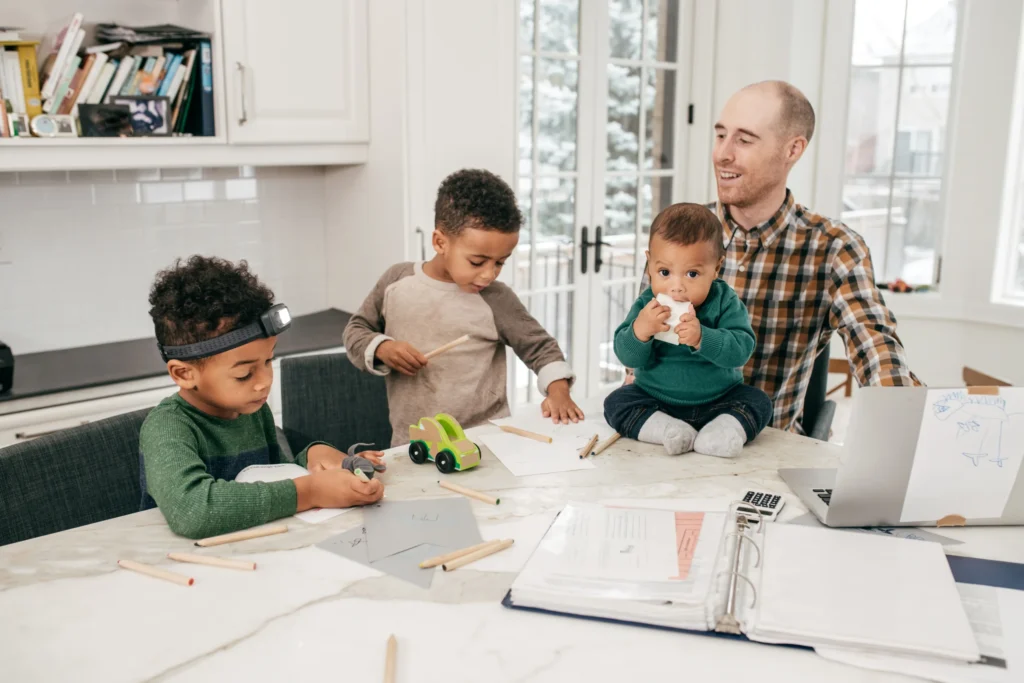 work from home dad: child-proofing your home office