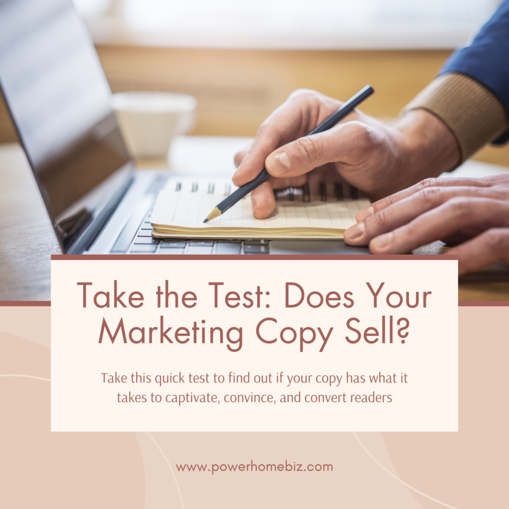 Take the Test: Does Your Marketing Copy Sell?
