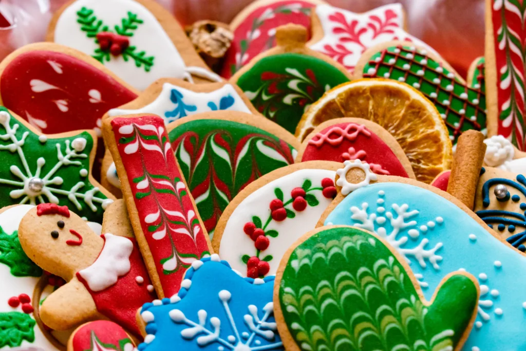 Christmas baked goods and cookies