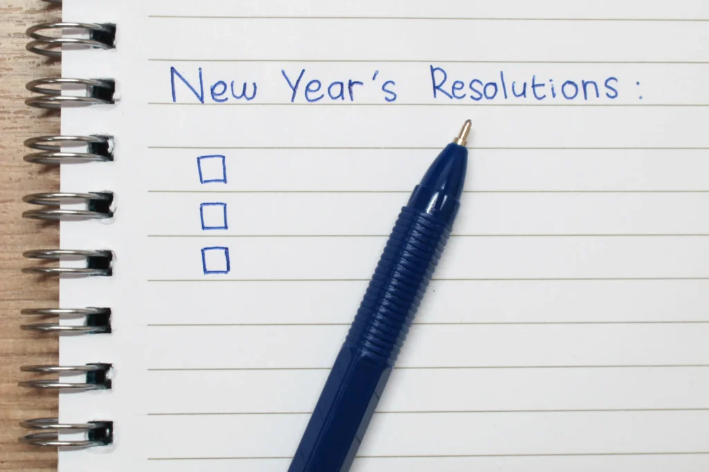 annual business review for New Year's resolutions