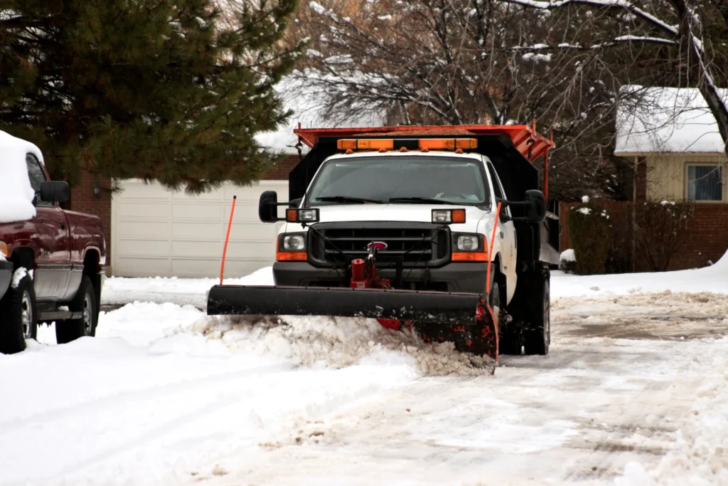 snow removal as an additional service of lawn care businesses