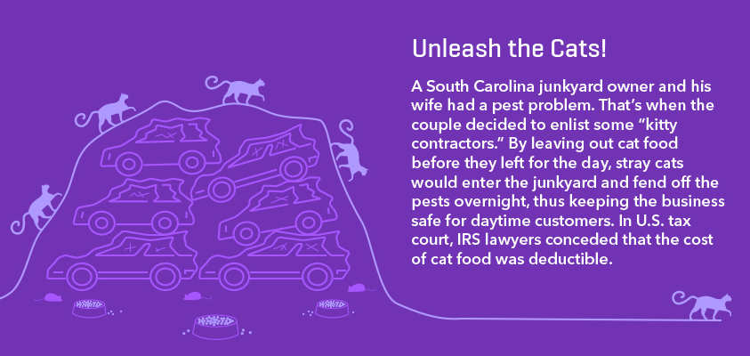 tax deduction cat food