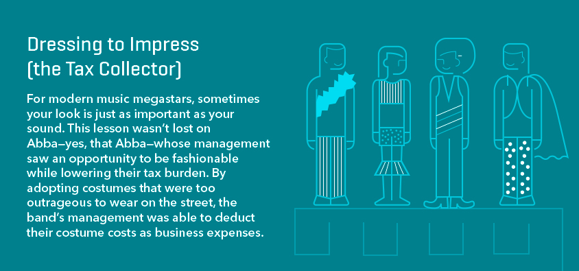 tax deduction weird costumes