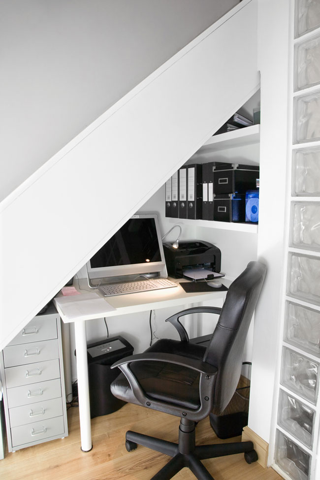 Under the Stairs: 7 Nontraditional Spaces for a Home Office