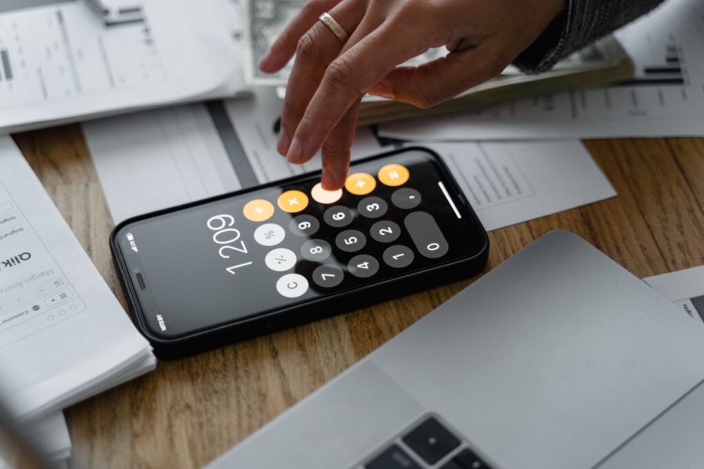 calculator counting paystub generator