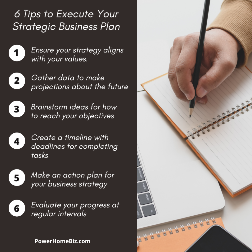 6 tips to execute your strategic business plan