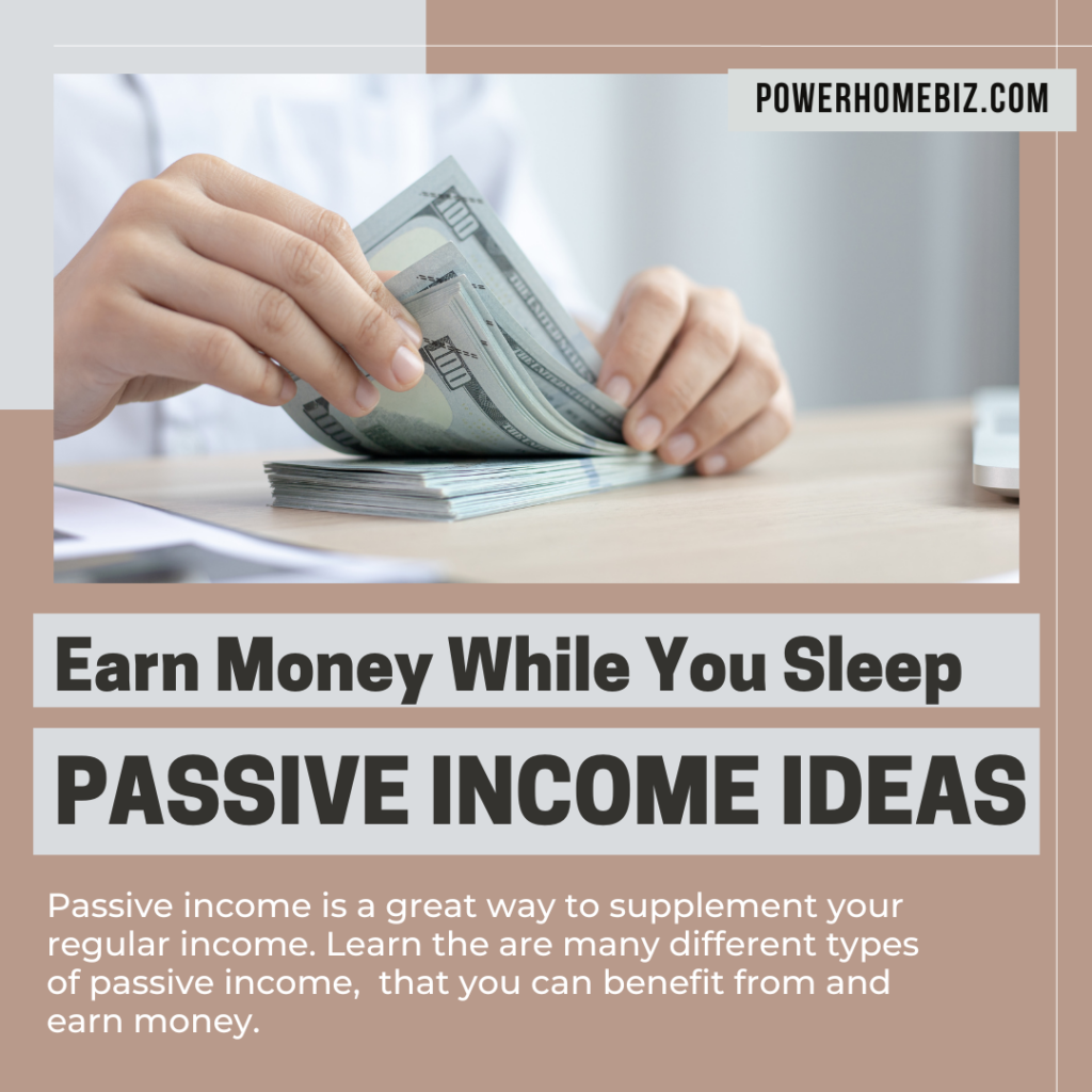 earn money with passive income ideas