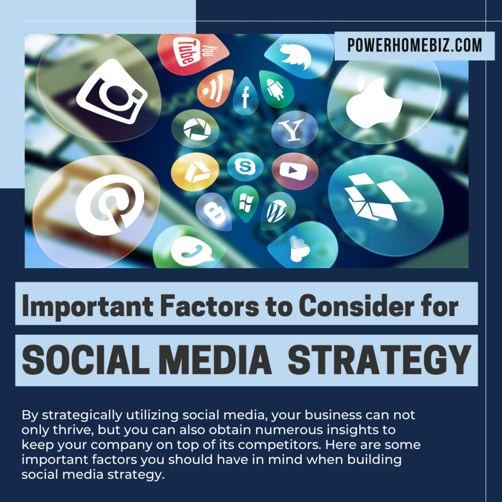 considerations in building social media strategy