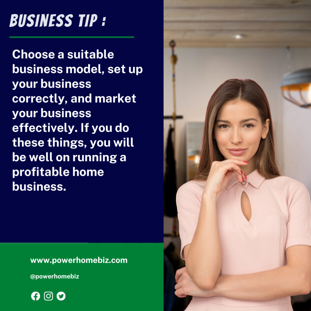 tips for starting a profitable home business