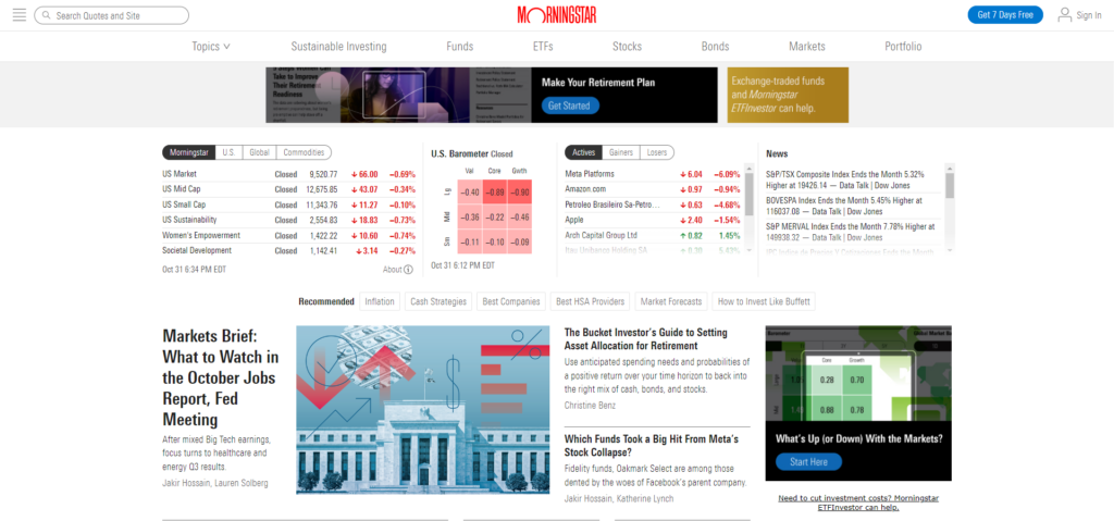 morningstar stock