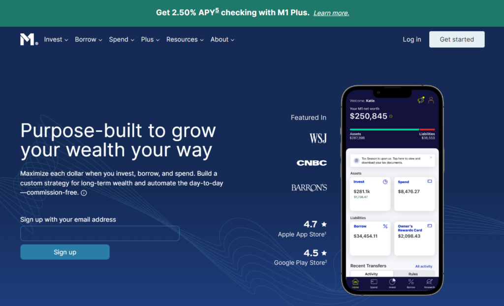 M1 Finance investment platform