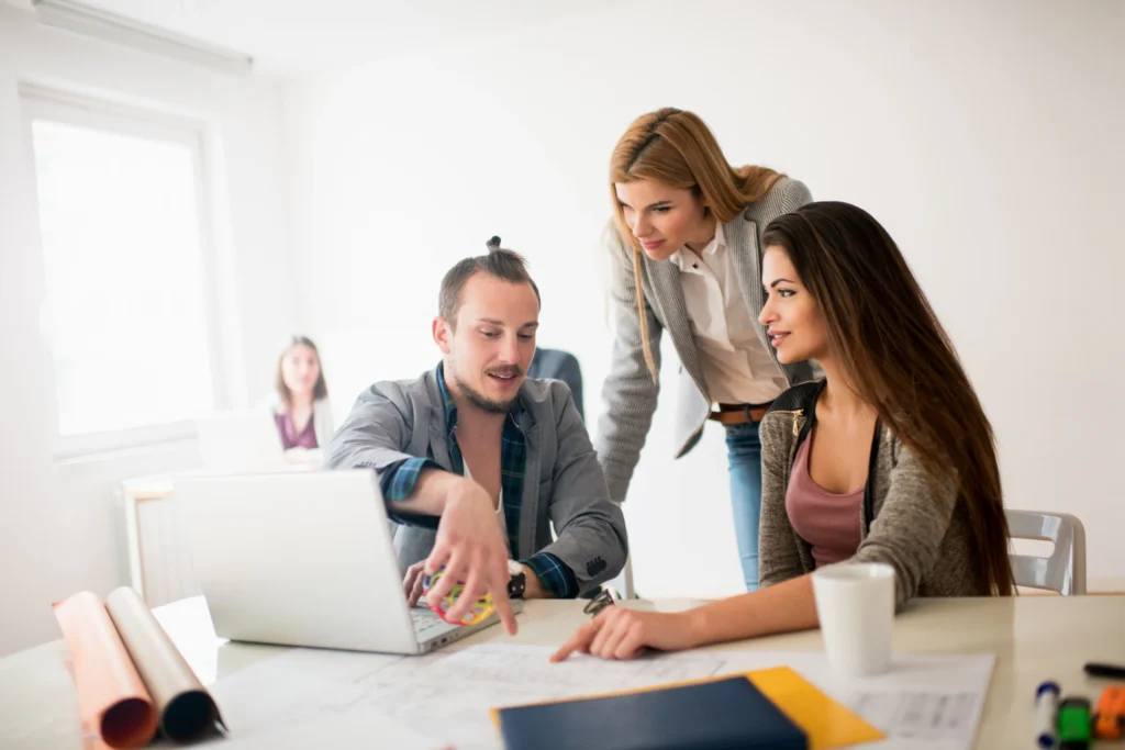 meeting about mortgage lead generation tactics