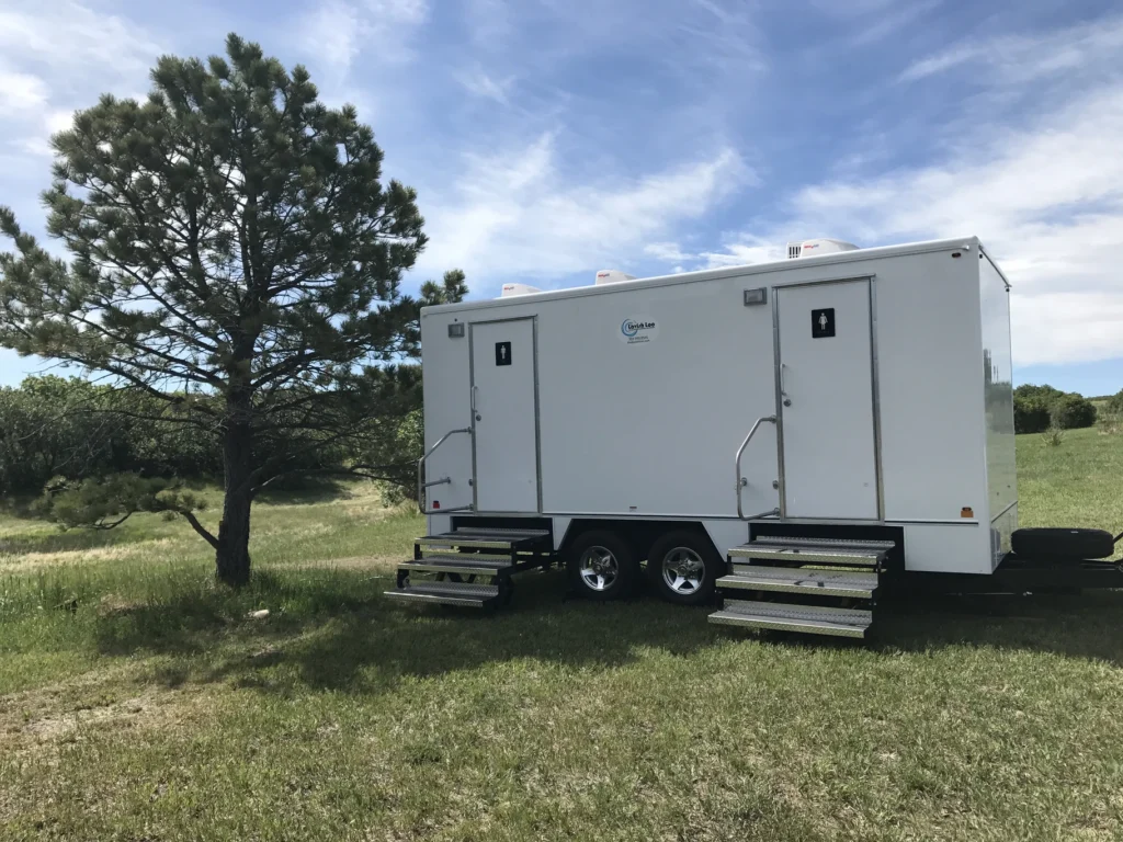 Lavish Loo luxury portable restroom trailer