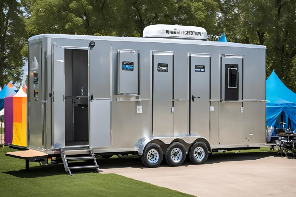 portable bathroom trailer