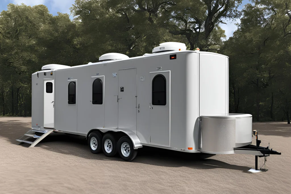 portable bathroom trailer