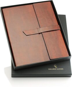 leather padfolio notebook