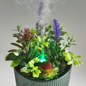 Earnest Living Essential Oil Diffuser Ceramic Artificial Succulent Plants Potted Diffuser 