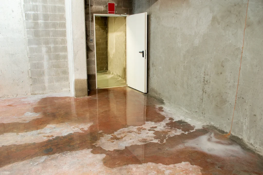 water damage floor