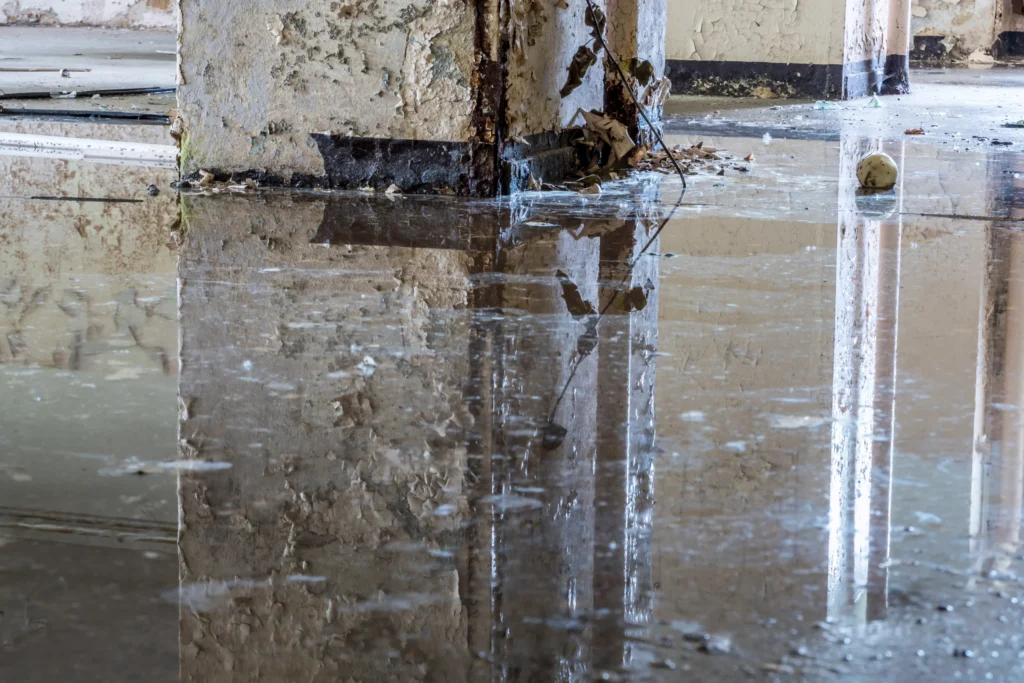 water damage floor