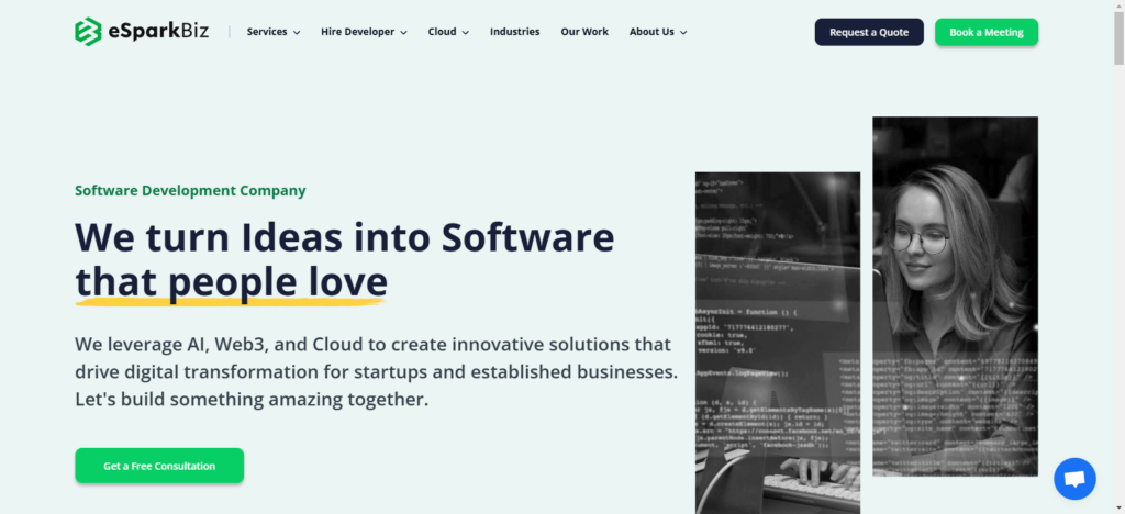 top web development company in the US: eSparkBiz