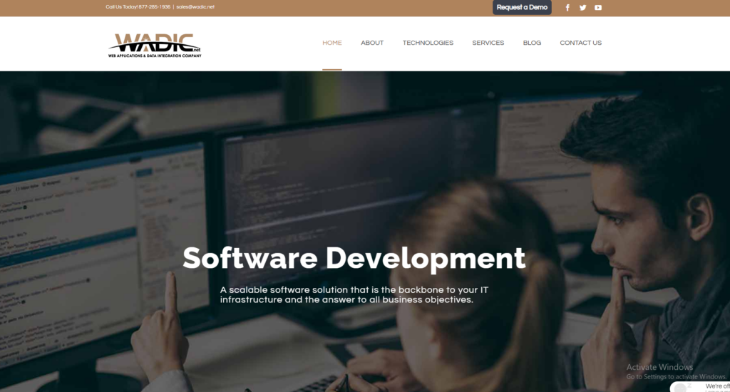top web development company in the US: Wadic