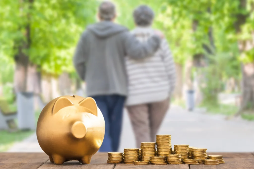 retired couple with personal pension