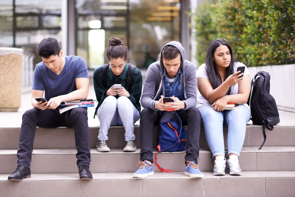 marketing to teens: gen z on their phones
