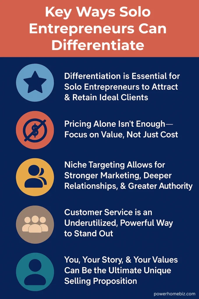 key ways solo entrepreneurs can differentiate
