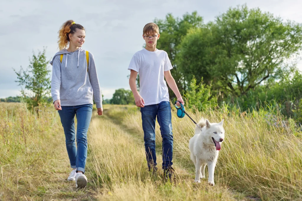 kids summer business ideas: pet sitting and dog walking
