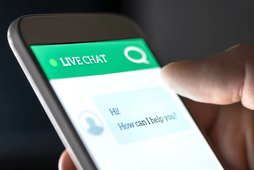 live chat mobile real-time messaging