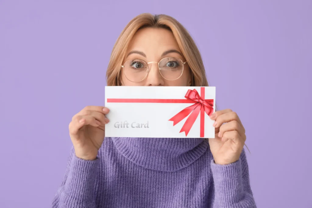 corporate gifts: gift card for clients and customers