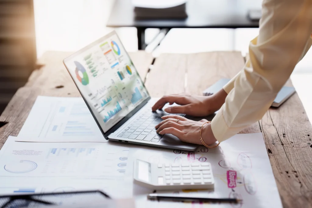 workflow automation woman on laptop