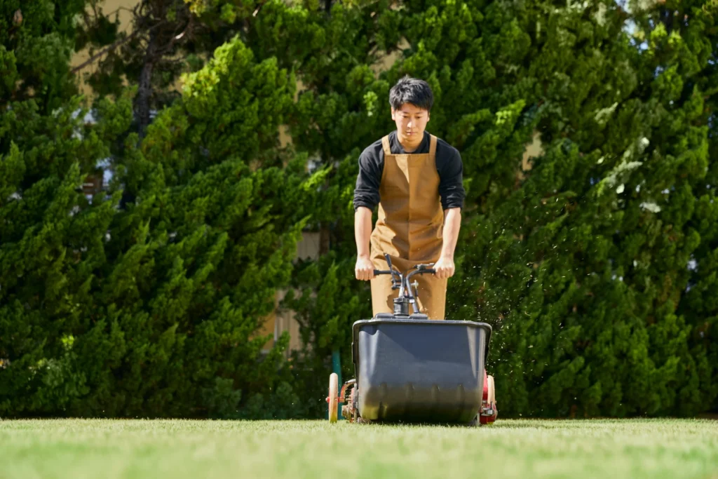 man in lawncare and landscaping business