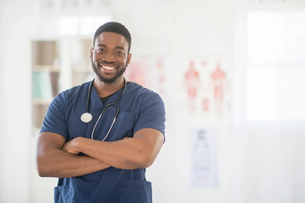 start a nursing career: male nurse