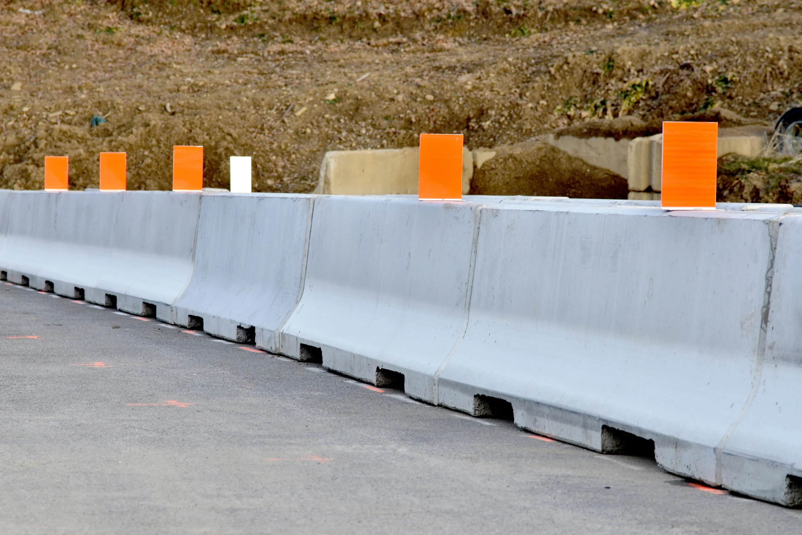 highway concrete barriers