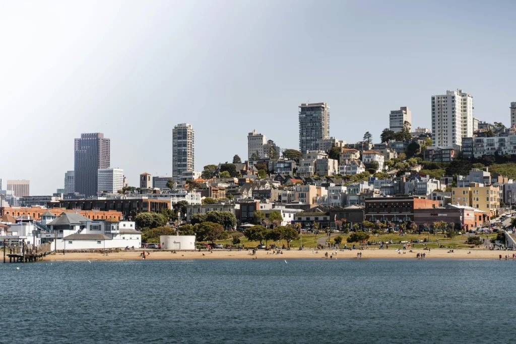 a view of the San Francisco coastline
