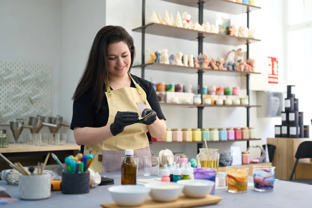 woman choosing craft business model