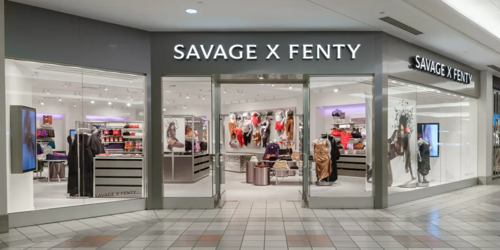 Rihanna's Savage x Fenty store
